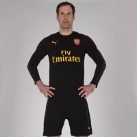 Вратарская футбольная форма для детей Arsenal Гостевая 2018 2019 короткий рукав 2XL (рост 164 см) (Vietnam)
