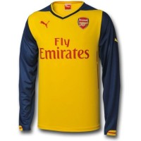 Футбольная футболка для детей Arsenal Гостевая 2014 2015 длинный рукав 2XL (рост 164 см) (Vietnam)