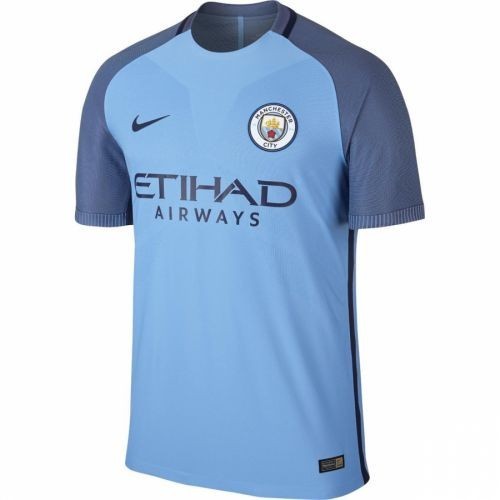 Футбольная футболка для детей Manchester City Домашняя 2016 2017 короткий рукав L (рост 140 см) (China)