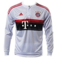 Футбольная футболка для детей Bayern Munich Гостевая 2015 2016 длинный рукав 2XS (рост 100 см) (Georgia)