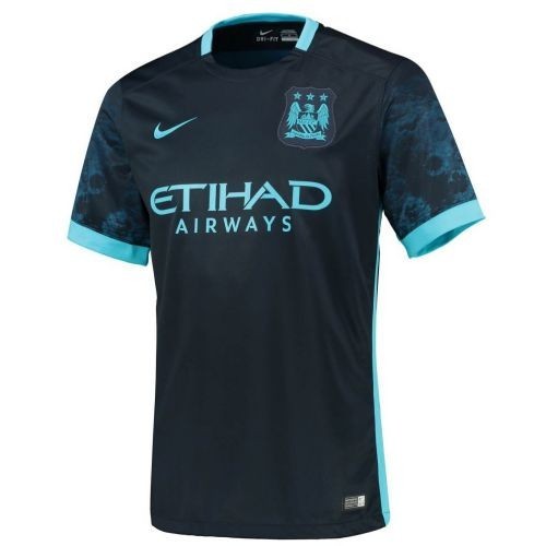 Футбольная футболка для детей Manchester City Гостевая 2015 2016 короткий рукав L (рост 140 см) (China)