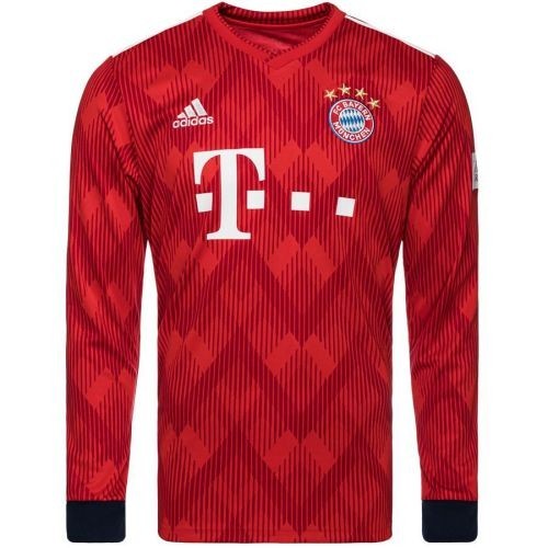 Футбольная футболка для детей Bayern Munich Домашняя 2018 2019 длинный рукав 2XL (рост 164 см) (Georgia)
