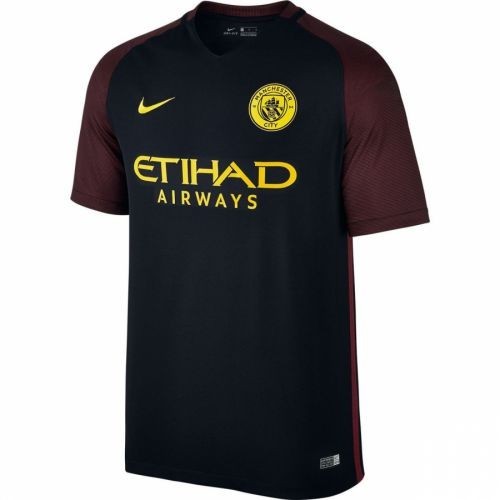 Футбольная футболка для детей Manchester City Гостевая 2016 2017 короткий рукав XL (рост 152 см) (China)