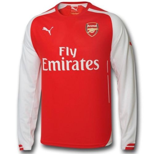 Футбольная футболка для детей Arsenal Домашняя 2014 2015 длинный рукав 2XS (рост 100 см) (China)